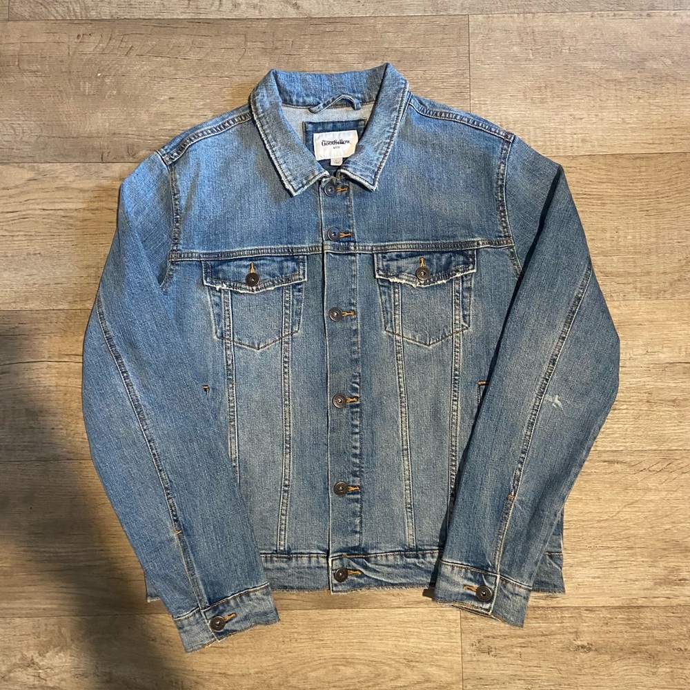 Blue Denim Jean Jacket Size Large
